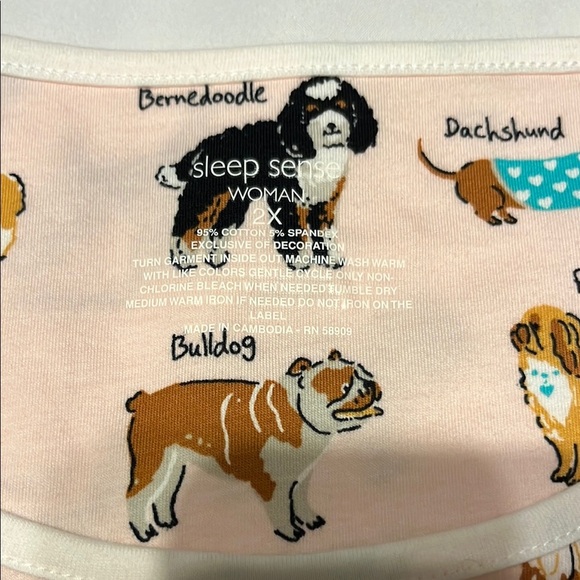 Dog Print Pajama Top - Picture 4 of 9